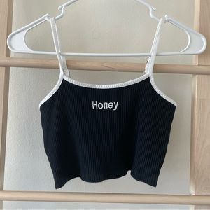Honey Cropped Tank Top Size XS
